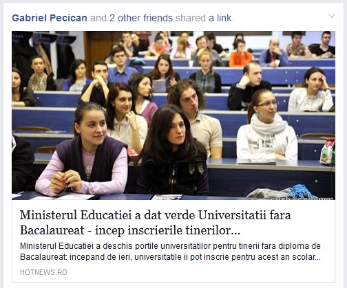 universitatea fara bac - o dezinformare